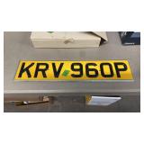 VINTAGE  LICENSE PLATE