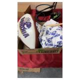 MINNESOTA VIKINGS FOOTBALL & SHIRT, WOODEN TOY BAT