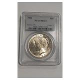 1923 PEACE DOLLAR PCGS MS63