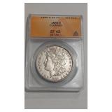 1889 MORGAN DOLLAR ANACS EF45