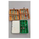 3 - FLY FISHING BOXES W/ FLIES