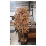 7' AUTUMN FICUS  FAUX PLANT