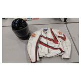 CUSTOM LEATHERS  VTG USA RIDING JACKET &