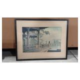 KAWASE HASUI 'NIGATSUDO HALL IN NARA'