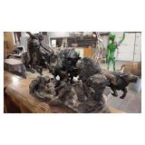 LORENZO GHIGLIERI 'THE NEED FOR BUFFALO' BRONZE