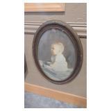 ANTQ CONVEX GLASS BABY PORTRAIT