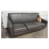 FLEXSTEEL 3/3 LEATHER SOFA