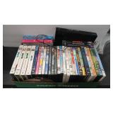 SONY BLU-RAY PLAYER AND DVDS