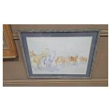 ZOELLNER UNTITLED FRAMED WATERCOLOR