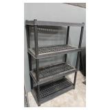 4 TIER PLASTIC SHELF