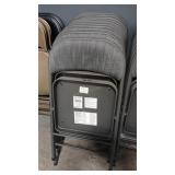 10 PADDED FOLDING CHAIRS