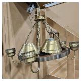 WESTER WAGON WHEEL THEME HANGING LIGHT FIXTURE