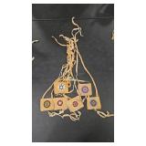 6 - SACAGAWEA BRONZE MEDALLIONS & BEADED BAGS