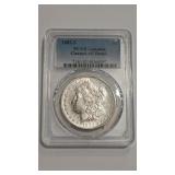 1882 S MORGAN DOLLAR PCGS AU DETAIL