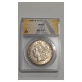 1890 MORGAN DOLLAR ANACS AU53