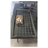 METAL HANGING POT RACK & ATTACHMENTS