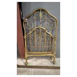BRASS ANTQ HEADBOARD FOOTBOARD RAILS DAY BED