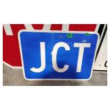 JCT METAL SIGN