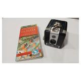 1950'S GNR PICTORAL MAP OF GLACIE NATIONAL PARK &