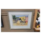 PHIL KORELL FRAMED WATERCOLOR