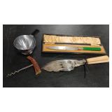 BAKELITE FISH SET KNIFE ANTLER CORK SCREW