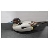 PAINTED WOOD DECOY SIGNED