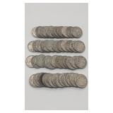 50 - WALKING LIBERTY HALVES 90%  $25FV