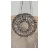 CZ DRAMATIC 925 RING