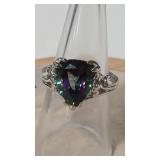 MYSTIC TOPAZ COLOR & CZ 925 RING
