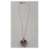 PINK TOURMALINE & CZ 925 NECKLACE