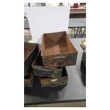 3 - METAL STORAGE DRAWERS