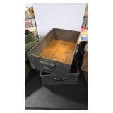2 - METAL STORAGE DRAWERS