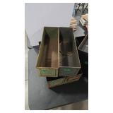 4 - METAL STORAGE DRAWERS