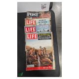 1940-50'S LIFE & SATURDAY EVENING POST MAGAZINES