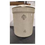 #4 MEDICINE HAT POTTERIES CROCK W/ LID