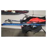 ATOMIC DOWNHILL SKIS & POLES W/ BAG