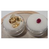1.25 CTS RUBY & 8.55 CTS CITRINE