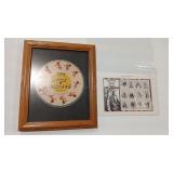 'TEN LITTLE INDIANS'FRAMED 45 RECORD & AMERICAN