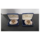 2 - MT BRONZE TOKEN MT SILVERSMITH BELT BUCKLES