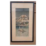 KAWASE HASUI 'SNOW AT FUNABORI'
