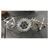 METAL GEAR CLOCK AND DESKTOP DECOR