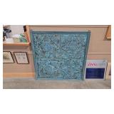 WOOD AND METAL WALL ART 52' X 52'
