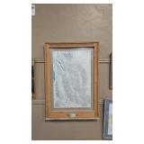 BOB MARSHALL WILDERNESS FRAMED MAP W/ BUCKLE