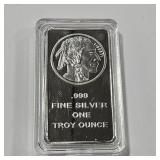 1 OZ SILVER TOWNE BUFFALO BULLION BAR