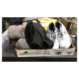 BX W/ CARHART HOOD, STOCKING CAPS, GLOVES, MISC