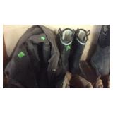 RUBBER HIP WADERS & BLACK RUBBER BOOTS