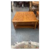 MISSION OAK COFFEE TABLE, 38'X38'X17'