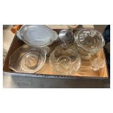 CANDY DISH, JUICER & OTHER GLASSWARE