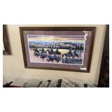 LARRY ZABEL SIGNED LITHO, CERTIFICATE OF AUTHEN ON