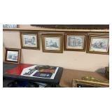 5 PC SET OF LYLE BALL HISTORIC PRINTS